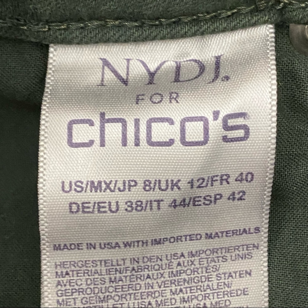 💥2 x HOST PICK💥 NYDJ for Chico’s Green Flawless Contour Skinny Ankle Jeans - Picture 7 of 16